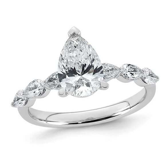 2.11 Carat (ctw VS F) Certified Lab-Grown Diamond Engagement Ring 14K Gold